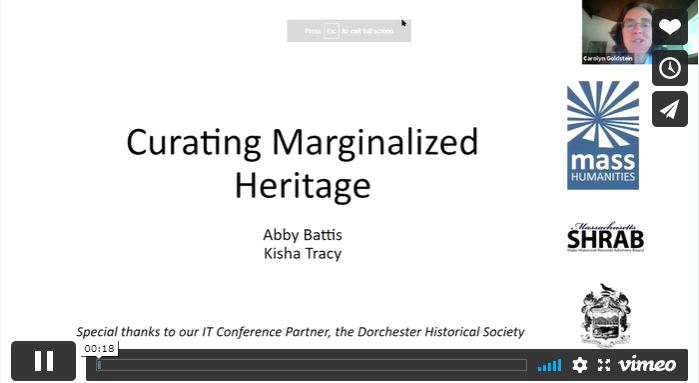 2021 Mass History Conference – Curating Marginalized Heritage