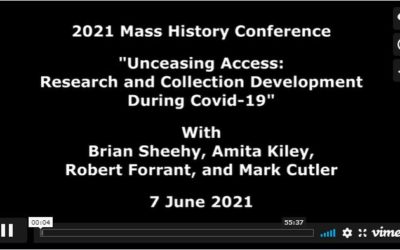 Mass History Conference – Unceasing Access