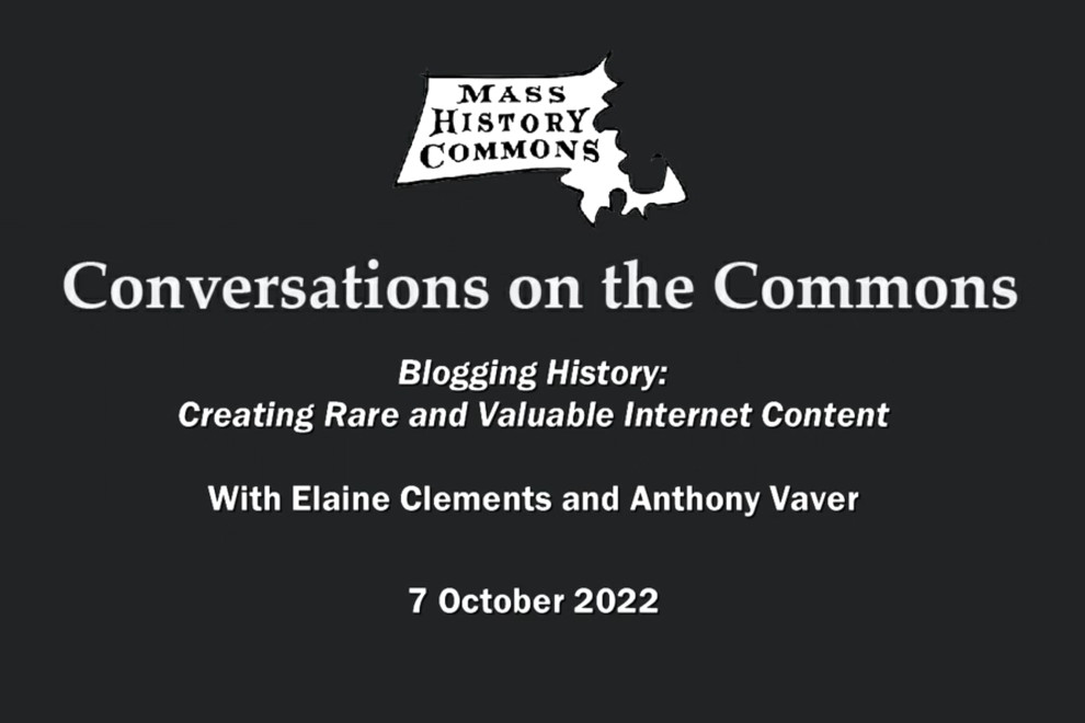 Blogging History: Creating Rare and Valuable History Content (7 October 2022)