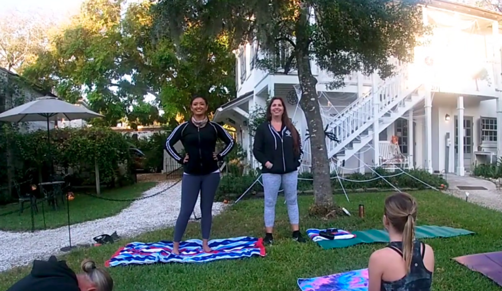 Debbie Sheme & Stephanie Kite— Yoga from the Ximenez-Fatio House