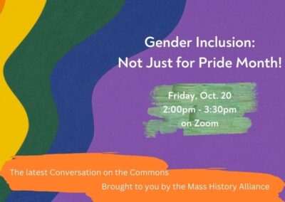 Conversations on the Commons: Gender Inclusion: Not Just for Pride Month!