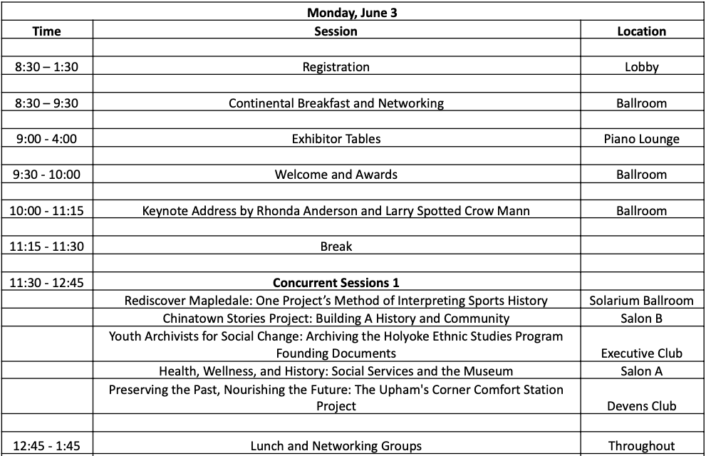 Full Conference Schedule Now Available!