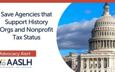 Contact Congress: Save Agencies that Support History Orgs and Nonprofit Tax Status