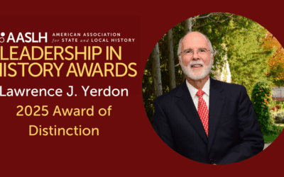Larry Yerdon to Receive Prestigious Award for Career in History